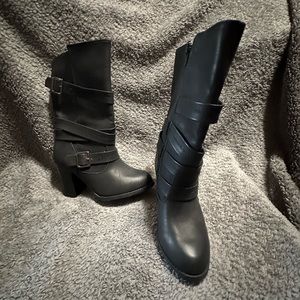 Black Apt 9 Womens Mid-calf Boots size 6 NWOT